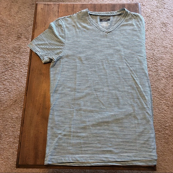 Alfani Other - Alfani Men’s T-Shirt, Green/white stripe Sz Small